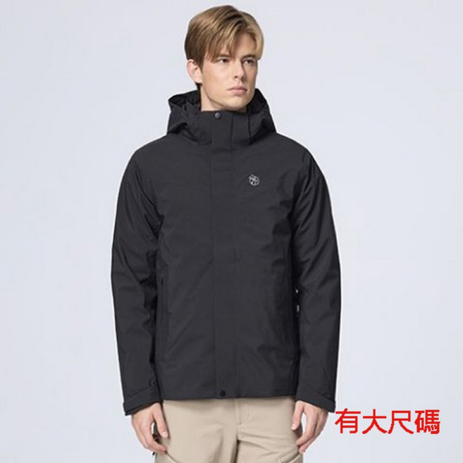 WildLand 男 3效能 可拆兩件式耐磨防水透氣保暖 羽絨外套