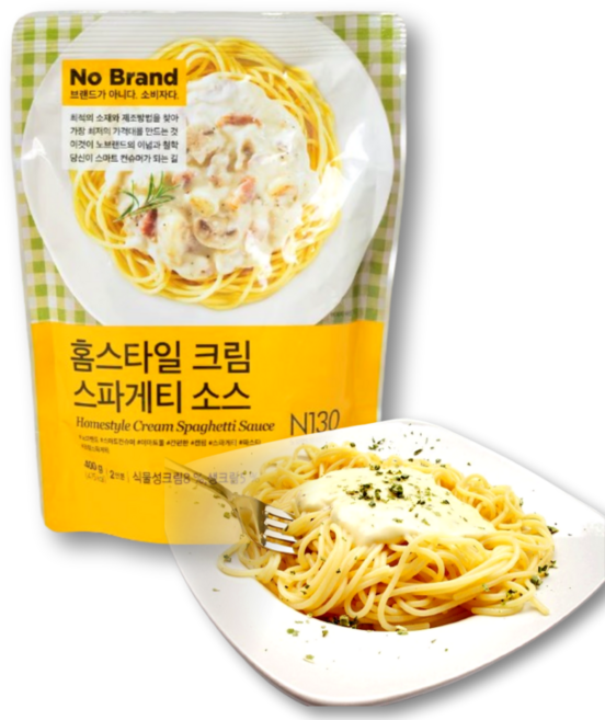 노브랜드 홈스타일 크림스파게티소스, 7개, 400g