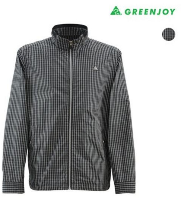 그린조이 남성 메모리 체크 점퍼