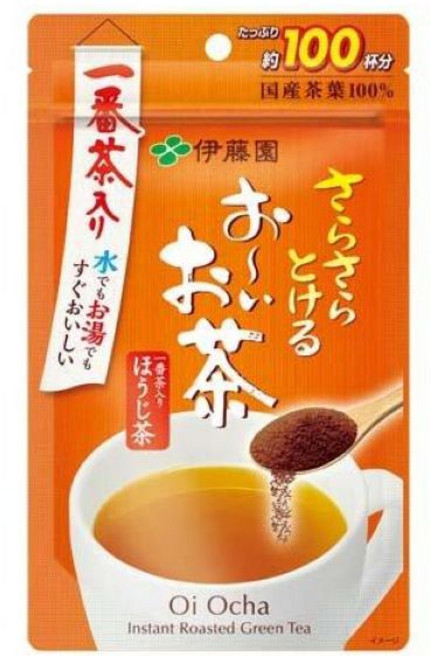 이토엔 오이오차 분말 사라사라 호지차 가루 80g, 1개