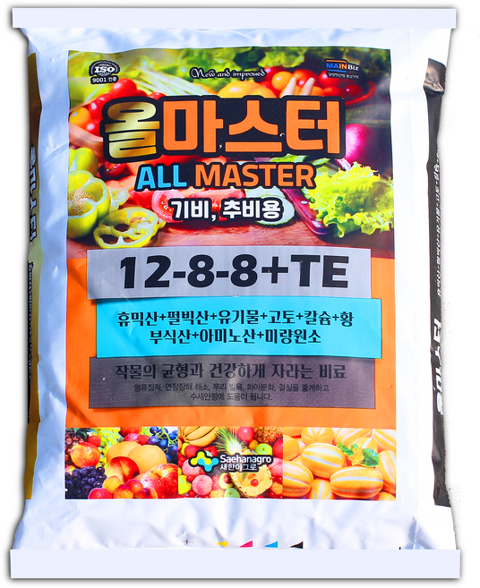 프리미엄 복합비료 올마스터 미량요소 고추 감자 양파 마늘 텃밭 추비 기비 비료, 10kg, 1개