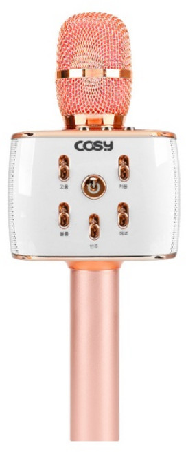 코시 유무선겸용 스피커 쏘울 블루투스 마이크, SP3188MKBT, 핑크골드
