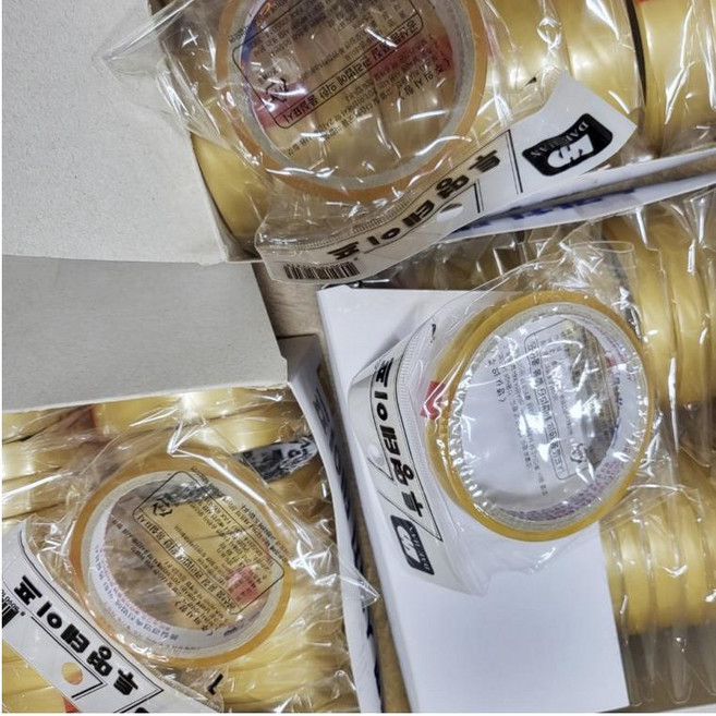 국산 투명 스카치 테이프 유리테이프 2절 3절 4절 12mm 16mm 24mm 강력한 접착 대한테이프, 1.2cm(40개입), 1통