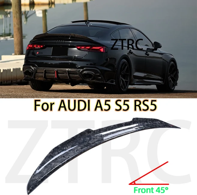 아우디 A5 B9 4도어 스포트백 PSM 스타일 리얼 카본 파이버 소재 (2017-2024), 01 빠른  Mainland, 01 Forged carbon fiber