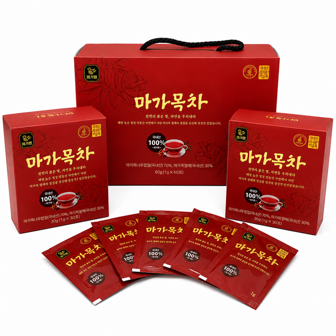 프리미엄 국내산 100% 마가목 티백 60개 마가목차 마가목 가지 마가목 열매