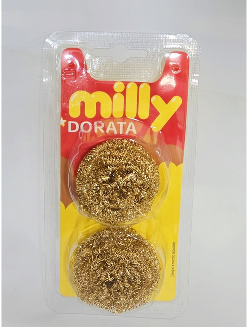 이탈리아 밀리 황동 철수세미 2개세트 거친 수세미 찌든때 제거, 1개, 1개입