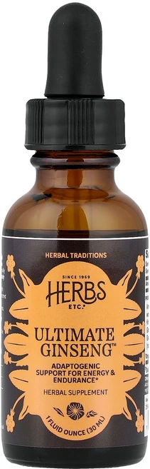 Herbs Etc. Ultimate Ginseng™ 1 fl oz 30 ml, Herbs Etc., Ultimate Ginseng™,, 1개, 30ml - 쿠팡