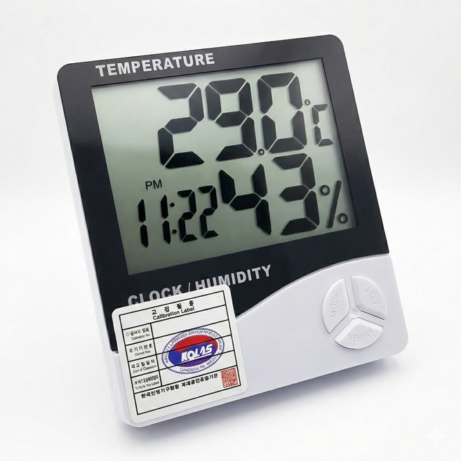 온습도계 검교정 디지털 온습도계 교정성적서 포함, 1개, 1