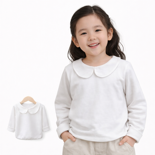 여아 봄 가을 긴팔 아동 티셔츠 스타일 데일리룩 키즈티 편한 베이직