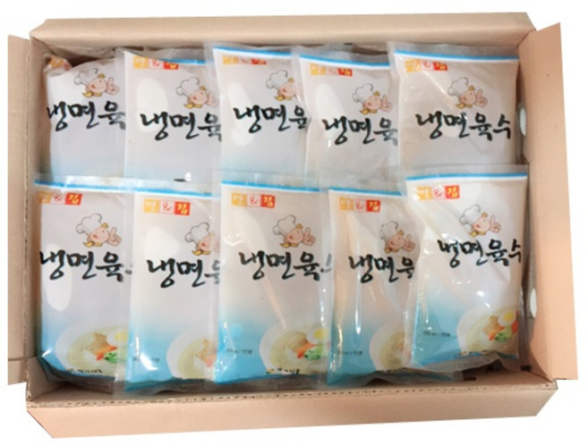 [별가식품] 진사골육수 340gx30개입 1box/냉면/물냉면/쇠고기육수/무방부제/비빔소스/육수/냉면육수/씨앤푸드, 340g