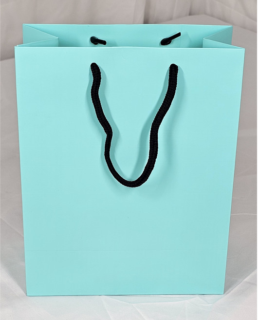호야몰 무광코팅종이쇼핑백 두꺼운(230g) 다양한 색상 주문제작/인쇄가능 선물용, 50개, 하늘색(민트)