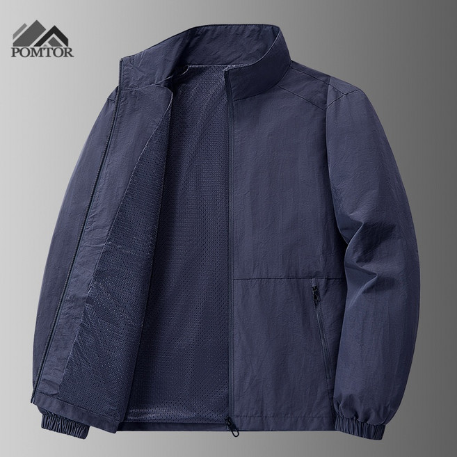 POMTOR 봄가을 자켓 아웃도어 루즈핏 캐주얼 중장년 남성 재킷