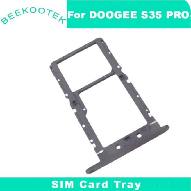 새로운 원본 DOOGEE S35 프로 SIM 카드 트레이 슬롯 홀더 수리 교체 액세서리 부품 핸드폰, 한개옵션0, 한개옵션1