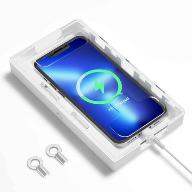 로우브 금욕상자 충전가능 휴대폰 감옥, 1개, 화이트