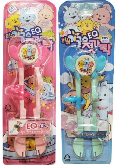 고고기글스 젓가락 교정용젓가락 1개(랜덤증정) /젓가락+수저+포크 기능 만2세부터 국산, 1개