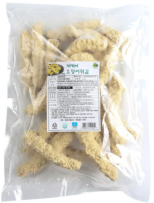 오징어튀김 1kg 분식 간식용 안주 업소용 가정용 간편조리, 1개