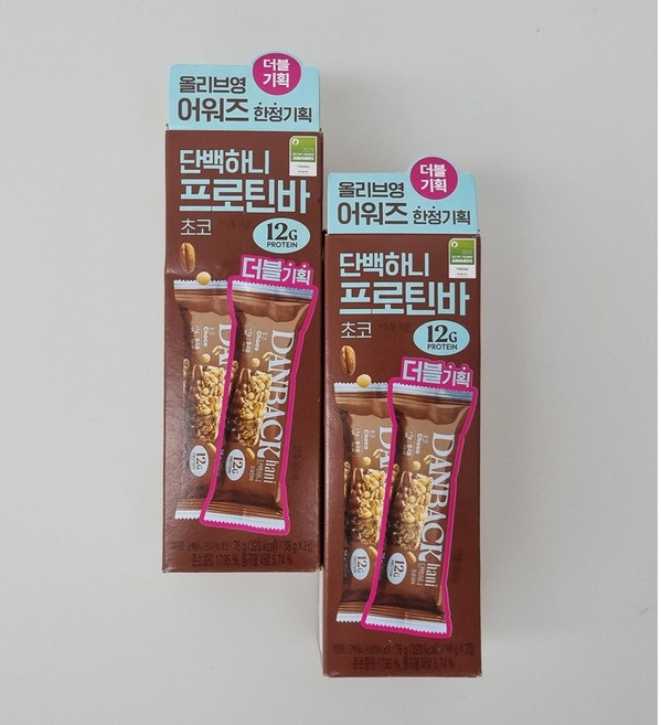 [정희원박사 공동개발]단백하니 프로틴바 초코, 4개, 38g