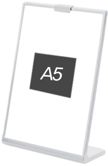 제이앤씨 메뉴꽂이 L형 A4 A5 A6 아크릴 POP꽂이 스탠드 광고판