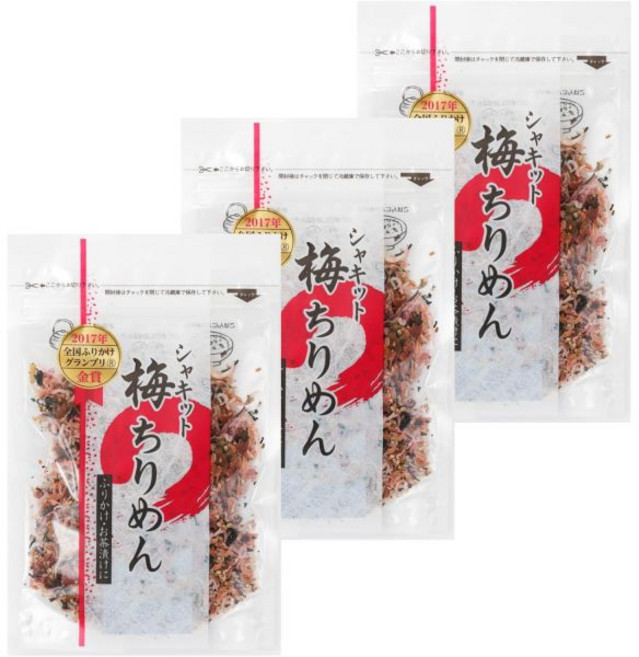 사와다 일본 후리가케 샤키트 매실 치리멘 80g x 3개