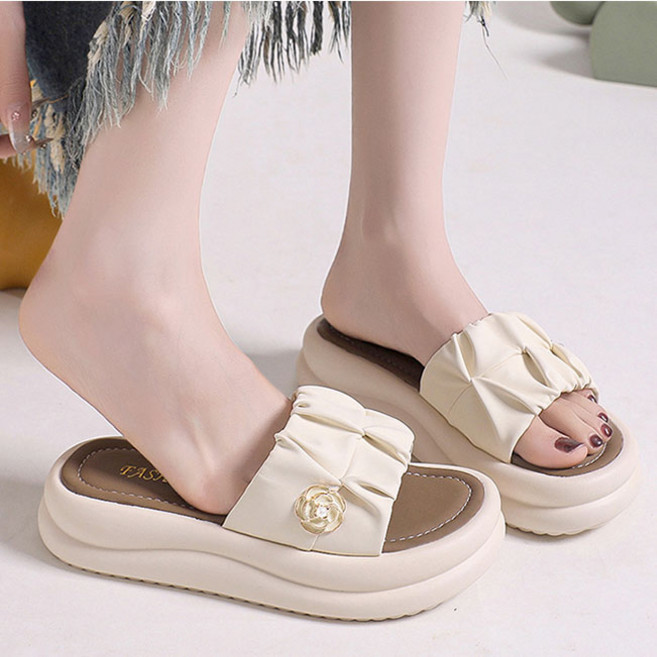 Modern Fashion 여성 발편한 키높이 슬리퍼 사계절 샌들