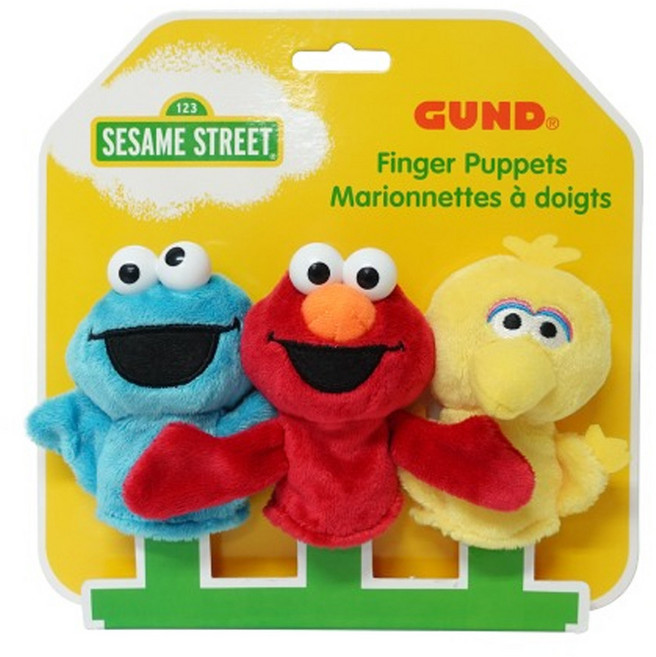 GUND 세서미 손인형 손가락인형 3종 8cm, 상세페이지 참조, 1개