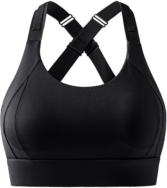COSYEVNO 스포츠브라 고강도 방진 일체형 백크로스 요가 운동브라탑