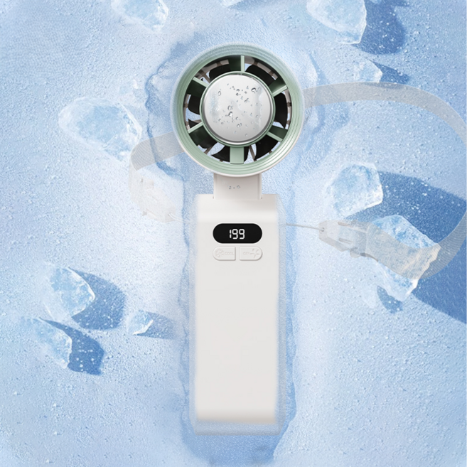 휴대용 199단조절 미니 선풍기 무소음에어컨 휴대용 손선풍기 W57, 화이트