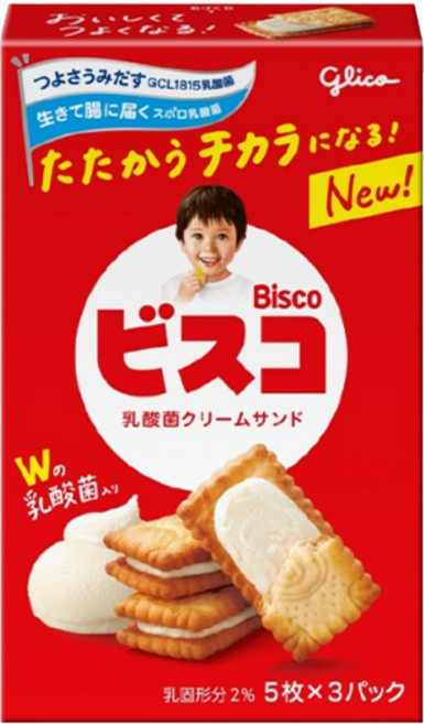 글리코 비스코 크림 샌드 15개입, 82g, 10개