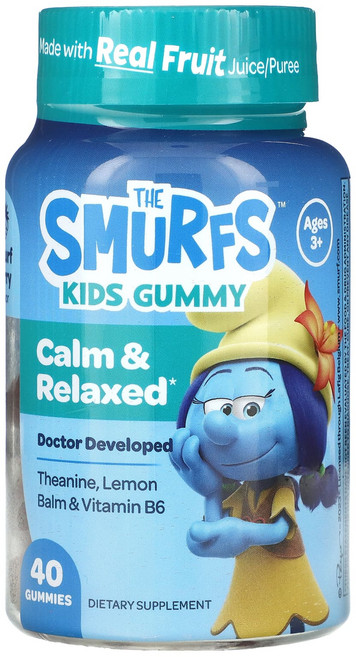 The Smurfs 어린이용 구미젤리 진정 효과 만 3세 이상 스머프 베리 구미젤리 40개, TheSmurfs어린이용구미젤리진정효과만3세이상스머프베, 1개