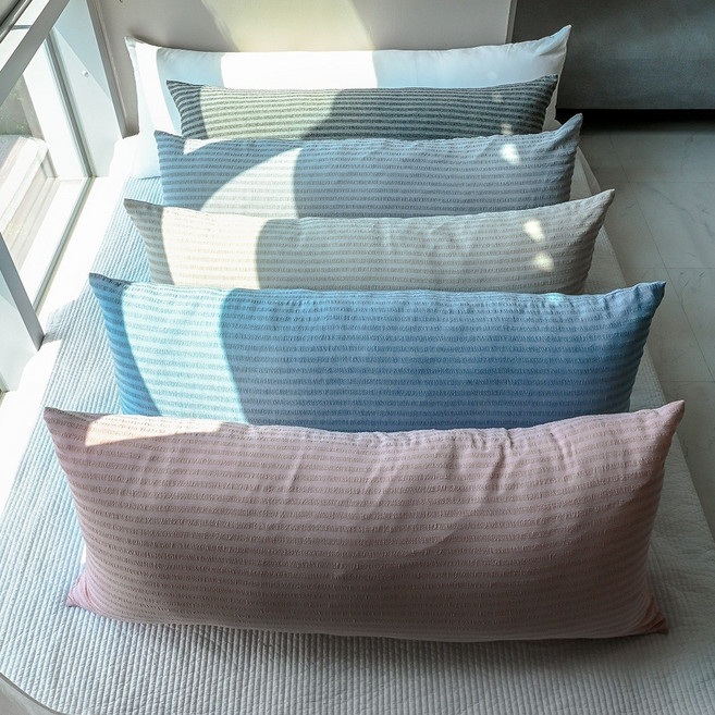 피그먼트 바이오워싱 인견 썸머룩 대쿠션, 블랙