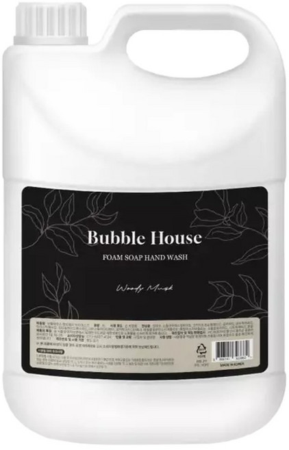 버블하우스 핸드워시 리필 거품형 대용량 손세정제 우디머스크