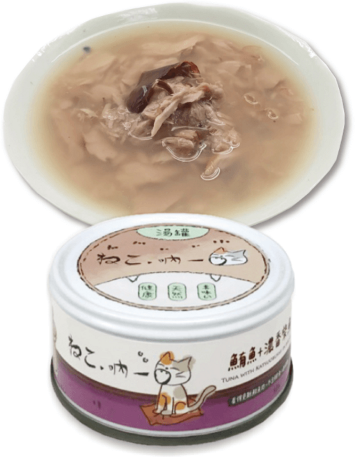 【吶一口】無榖貓湯罐, 1個, 鮪魚+香濃柴魚