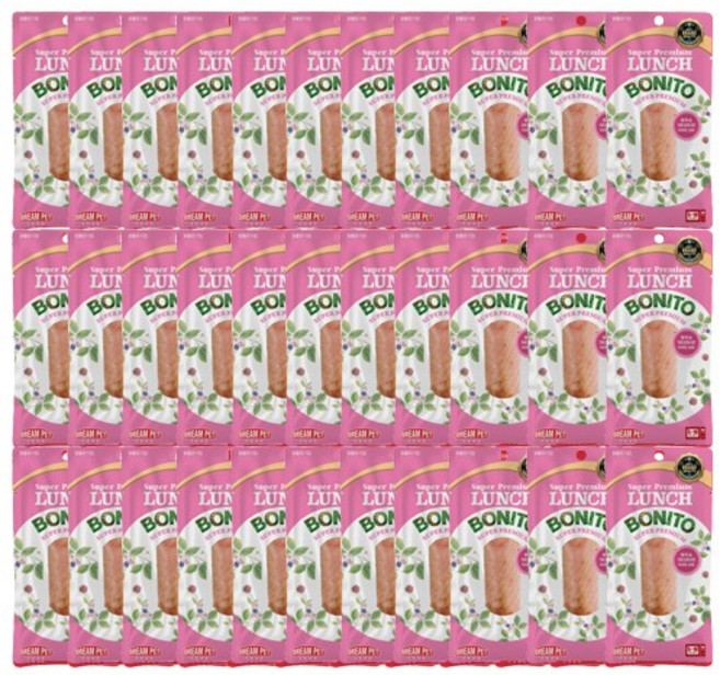 런치 보니또 참치+가쯔오부시 20g 핑크 x150개 (1box), 150개, 가쯔오부시