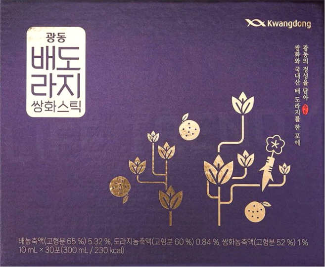 광동 배도라지 쌍화스틱, 300ml, 1박스