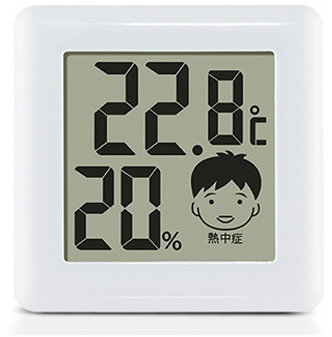 드레텍 디지털온습도계, 화이트, 1개