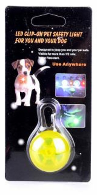 LED 개 목걸이 라이트 어두운 곳에서 빛나는 반사 스트립 반려동물 고양이용 분실 방지 야간 안전 펜던트 크리스마스 선물, 1pc LED TAG, 6)yellow