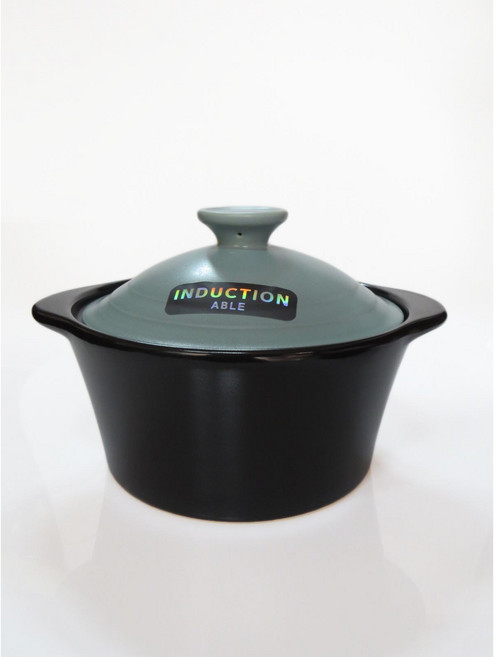 가정용 인덕션용 뚝배기 IH 내열냄비 대 (블루) 1개, 18cm