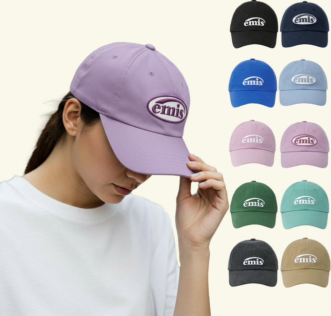 백화점 정품 EMIS 이미스 볼 캡 + 리유저블백 증정