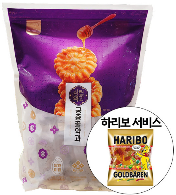 삼립 궁중 꿀약과 1500g + 하리보 골드베렌 10.8g 증정, 1개, 1.5kg
