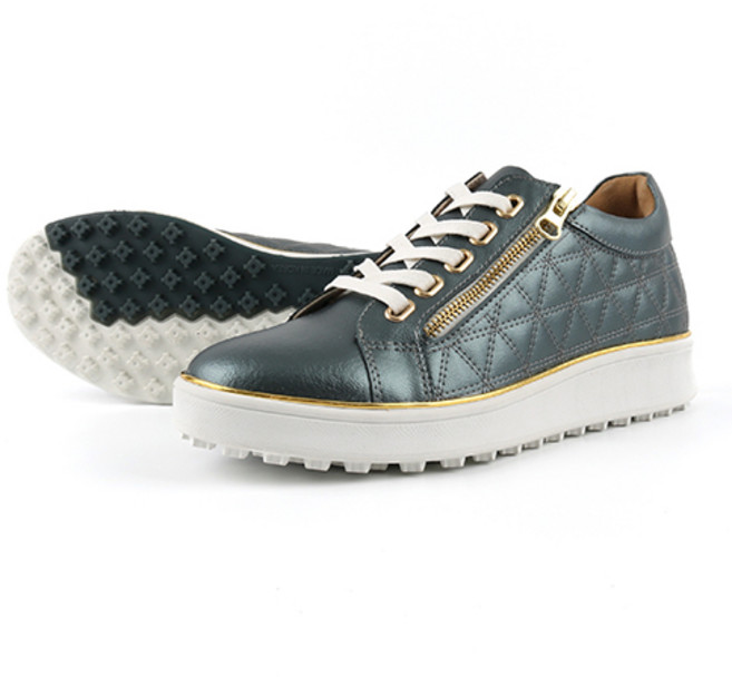 슈디 소가죽 여성용 퀼팅 스니커즈 5cm 국내산