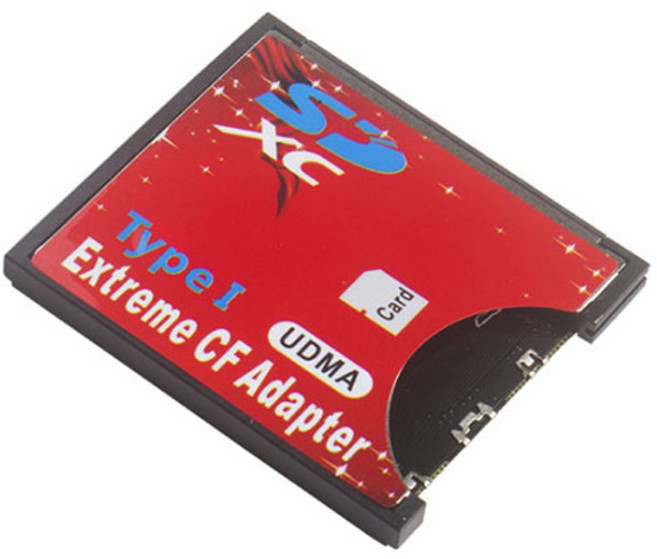 주닉스 CF카드 변환 어댑터 microSD/SD CF 컨버터, SD 용, 1개