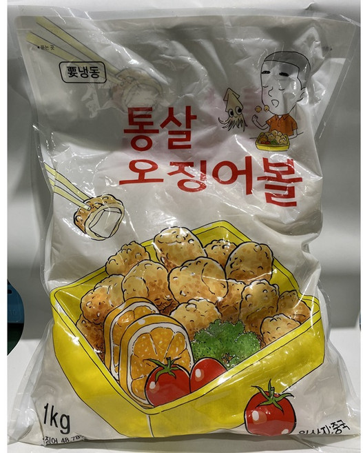 통살오징어볼 가토코 냉동, 1개, 1kg