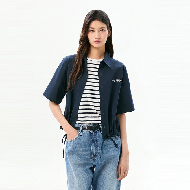 타미힐피거 포플린 블루종 셔츠 (T22G1WSH060WT2C1G)