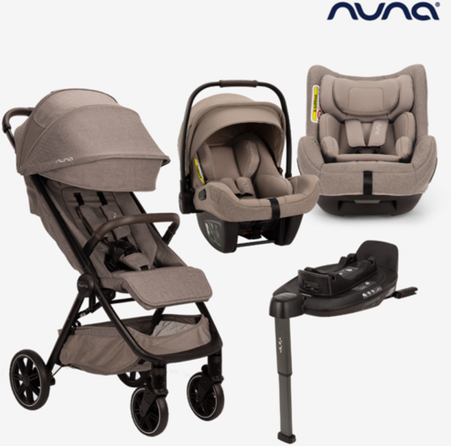 [CJ특별구성]트래블 lx 휴대용 유모차 + 넥스트시스템(피파넥스트 바구니 카시트+토들넥스트 신생아 카시트), 파인, 시더, 그라나이트