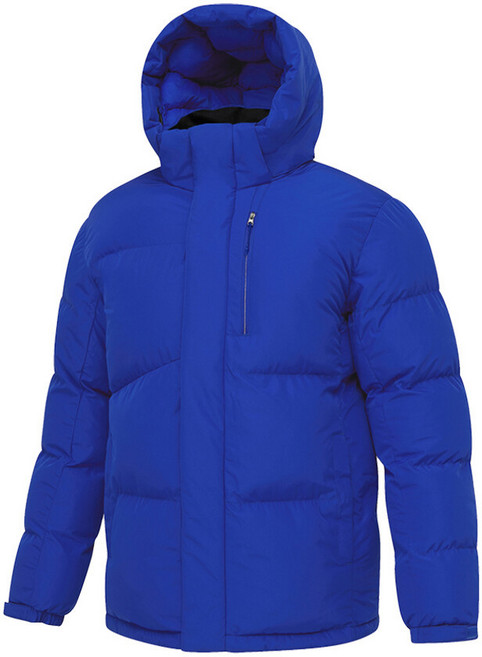 미라클 남자 여자 겨울 방한 하프 숏패딩 점퍼 자켓 블루