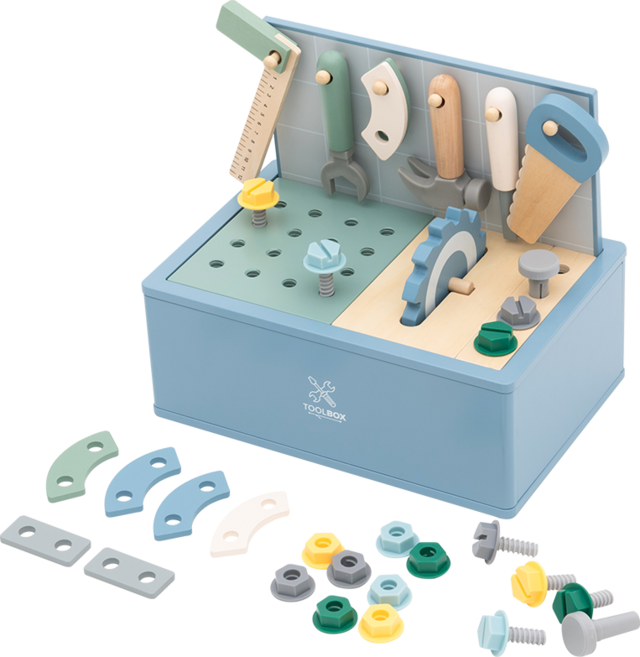 야야 우든플레이 공구놀이 역할놀이, 혼합색상, 1세트