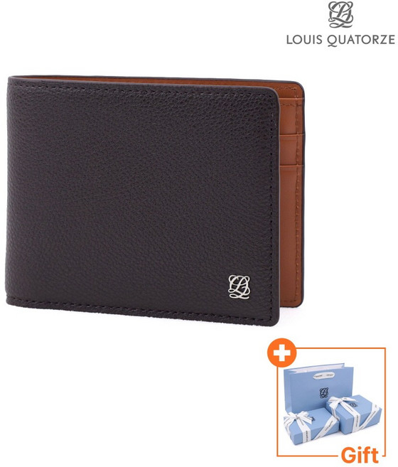 [국내백화점A/S] 루이까또즈 반지갑 남성 명품 지갑 소가죽 반지갑 남자 가죽지갑 선물포장