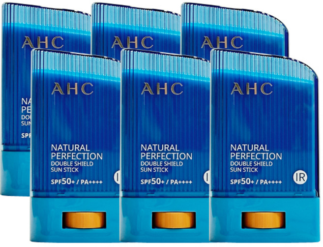 AHC 내추럴 퍼펙션 더블 쉴드 선스틱, 22g, 6개