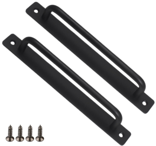 조빈니타 알루미늄 디제이 판 고정손잡이, 2개, 블랙