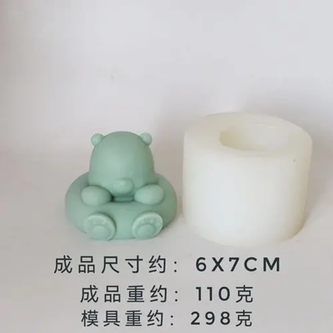 튤립 촛불 실리콘 몰드 장식 석고 에폭시 수지 아로마 테라피 캔들 곰팡이